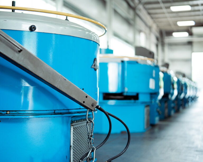 Mold curing presses in an AcuTread plant